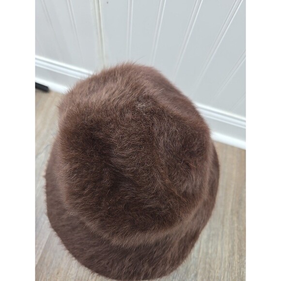 KANGOL Design Vintage Bucket Hat Brown Angora Blend Made in England - Picture 6 of 9